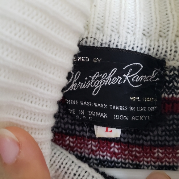Vintage Christopher Rand men's sweater size L - Picture 3 of 5